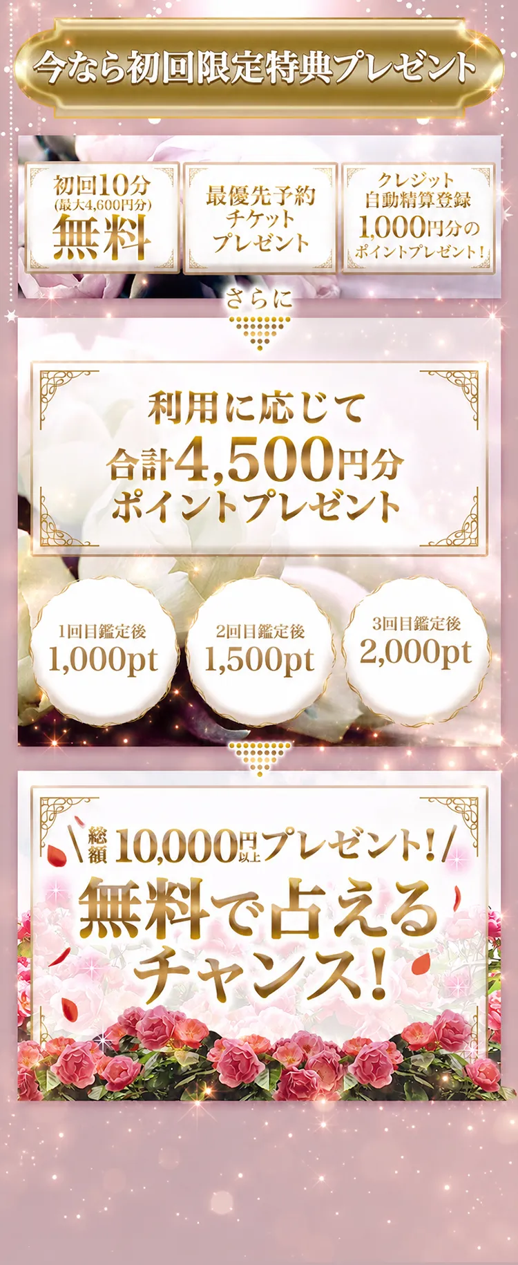 今なら特典をプレゼント